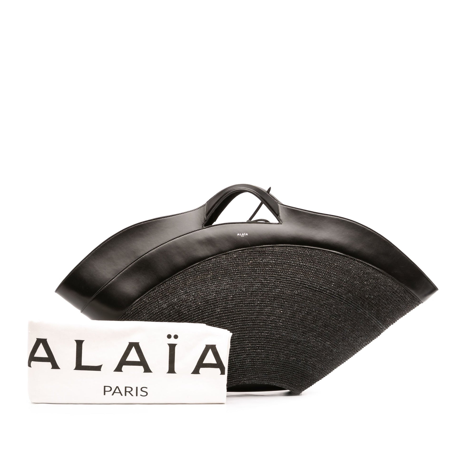 ALAÏA Large Raffia Khaima Tote