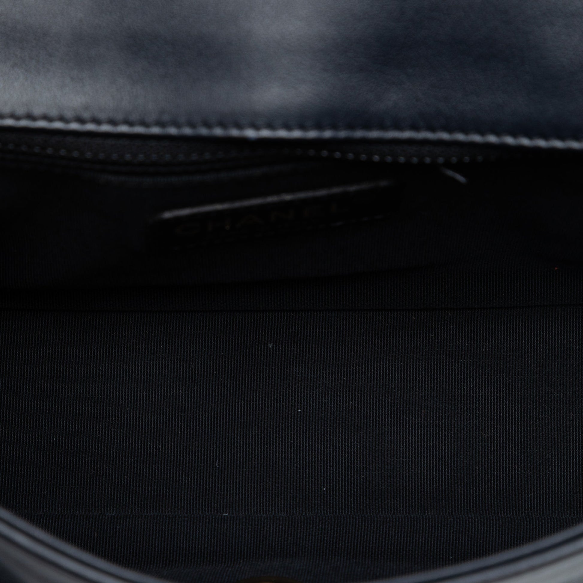 Chanel Medium Bicolor Calfskin Graphic Flap