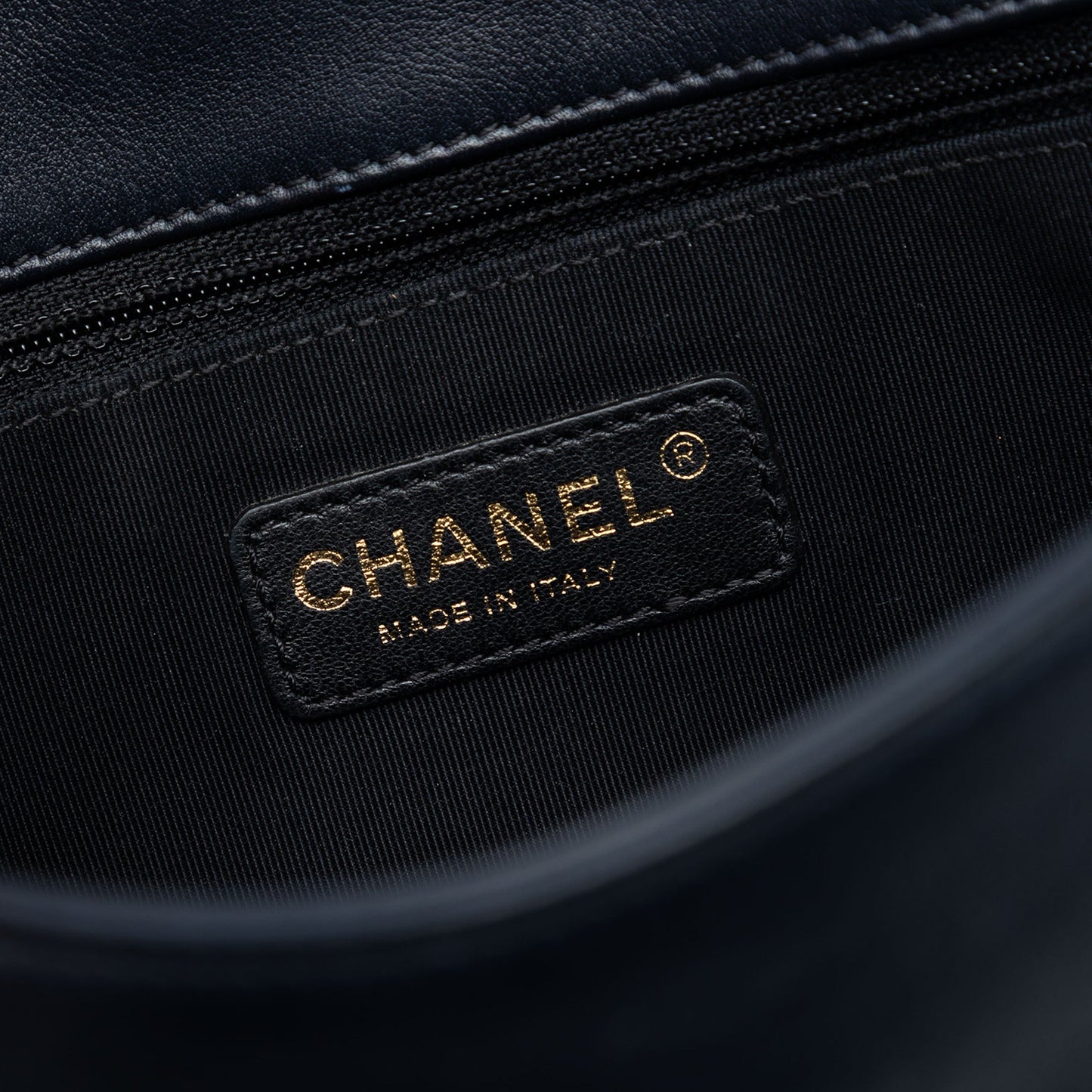 Chanel Medium Bicolor Calfskin Graphic Flap