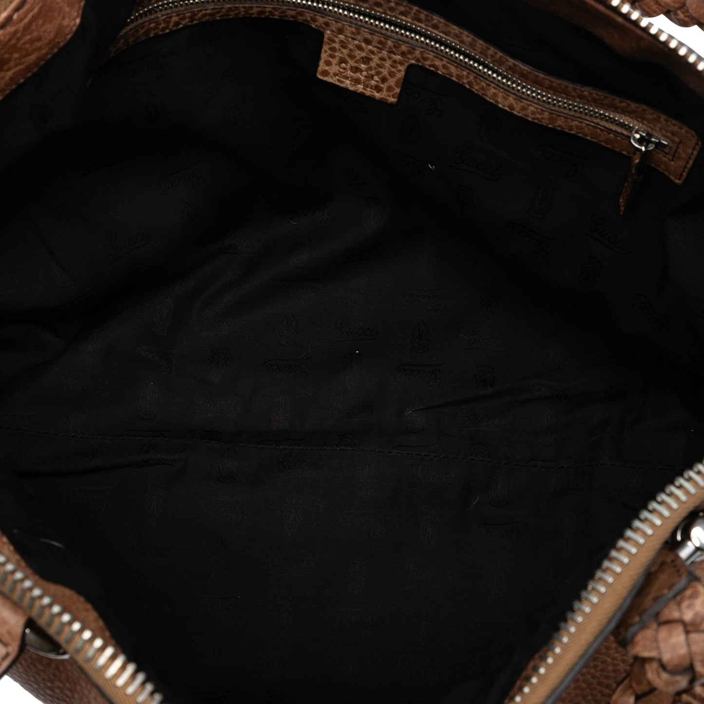 Gucci Medium Leather Bamboo Bar Tote