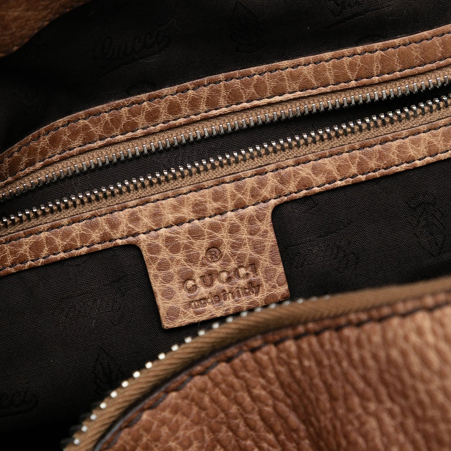 Gucci Medium Leather Bamboo Bar Tote