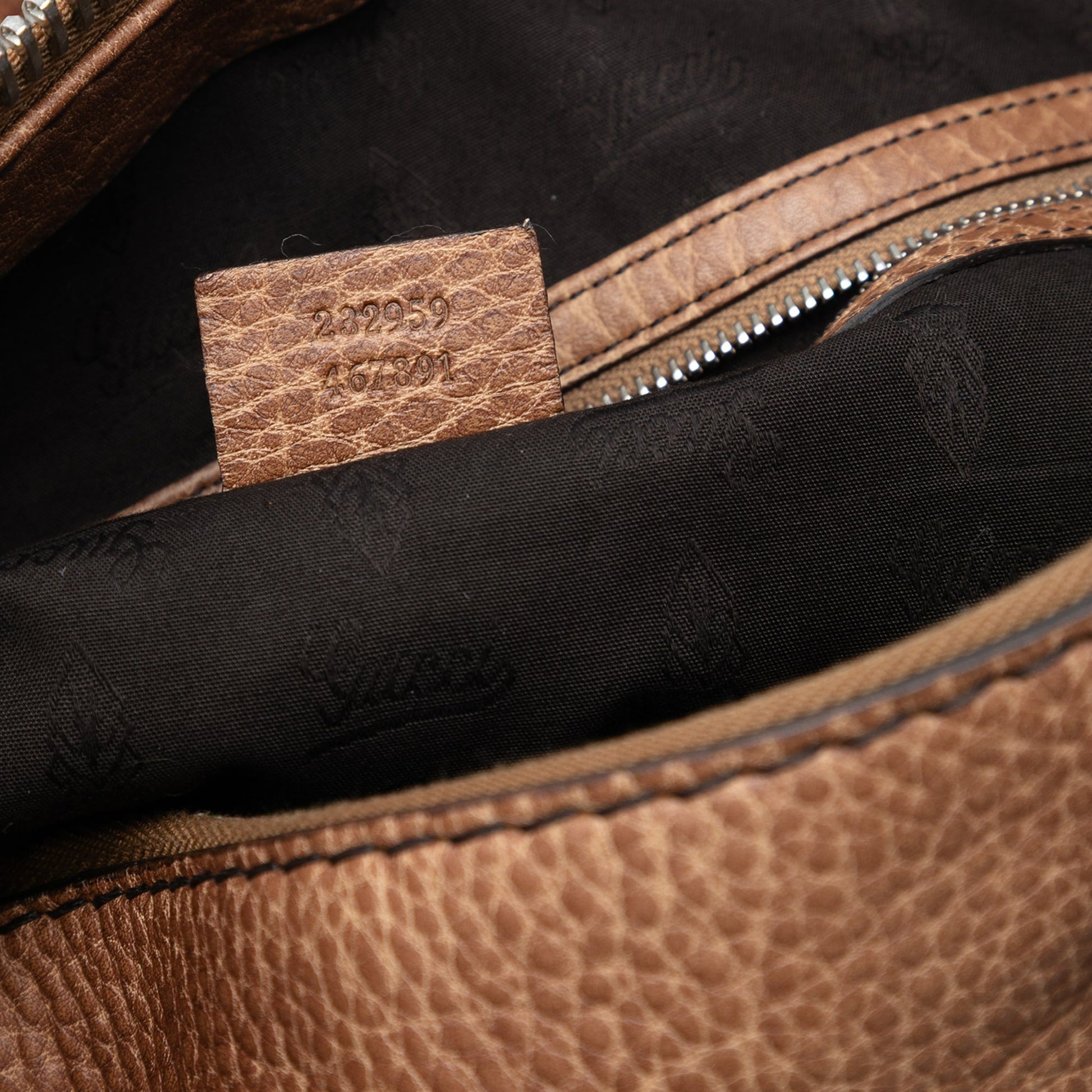 Gucci Medium Leather Bamboo Bar Tote