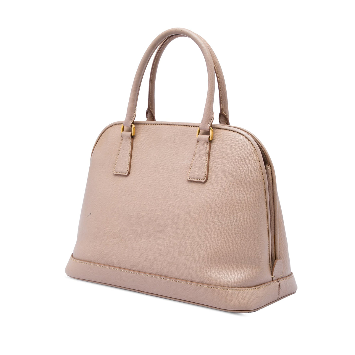 Prada Large Saffiano Lux Open Promenade Satchel — Pink