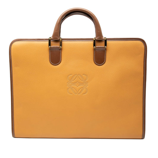LOEWE Leather Anagram Briefcase