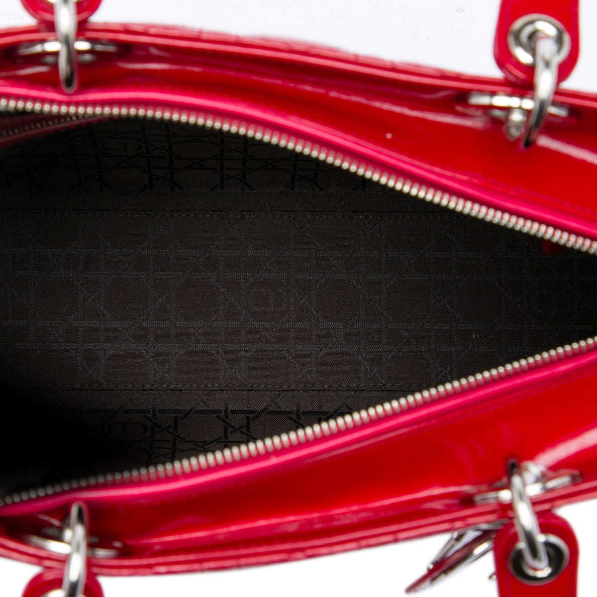 Dior Large Patent Cannage Lady Dior