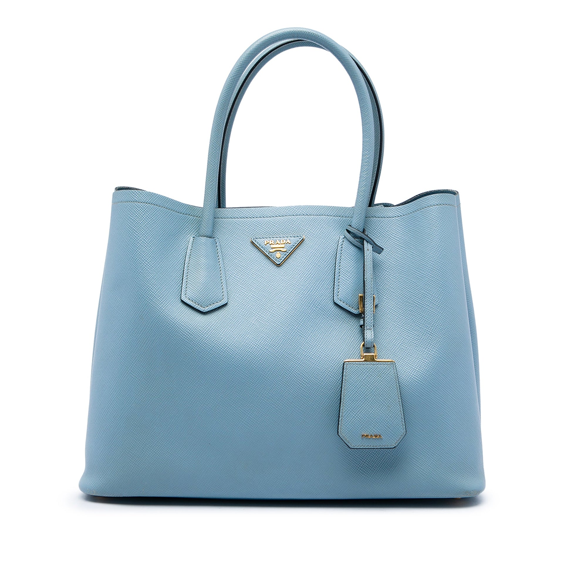 Prada Large Saffiano Cuir Double Satchel