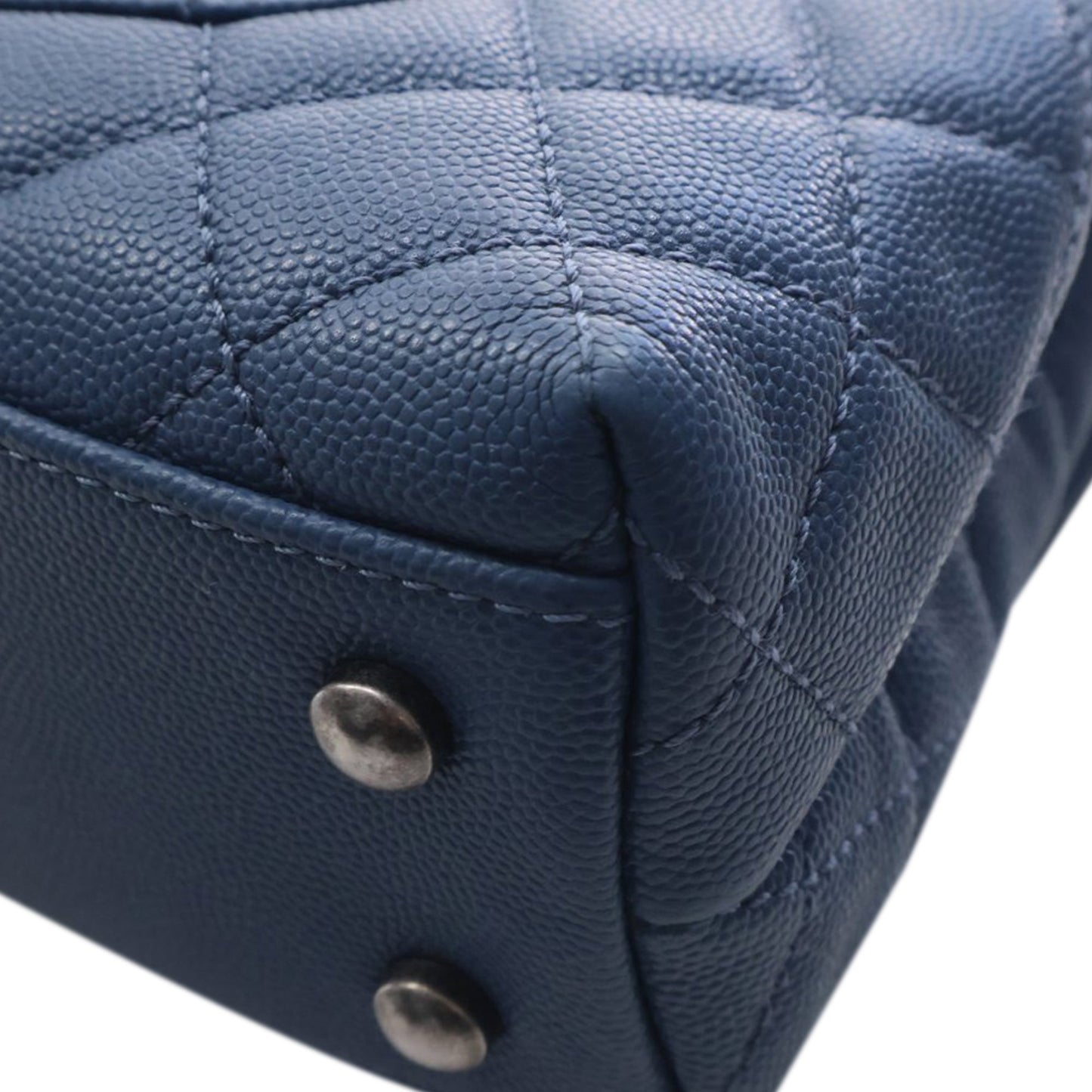 Chanel Mini Quilted Caviar Coco Top Handle Bag