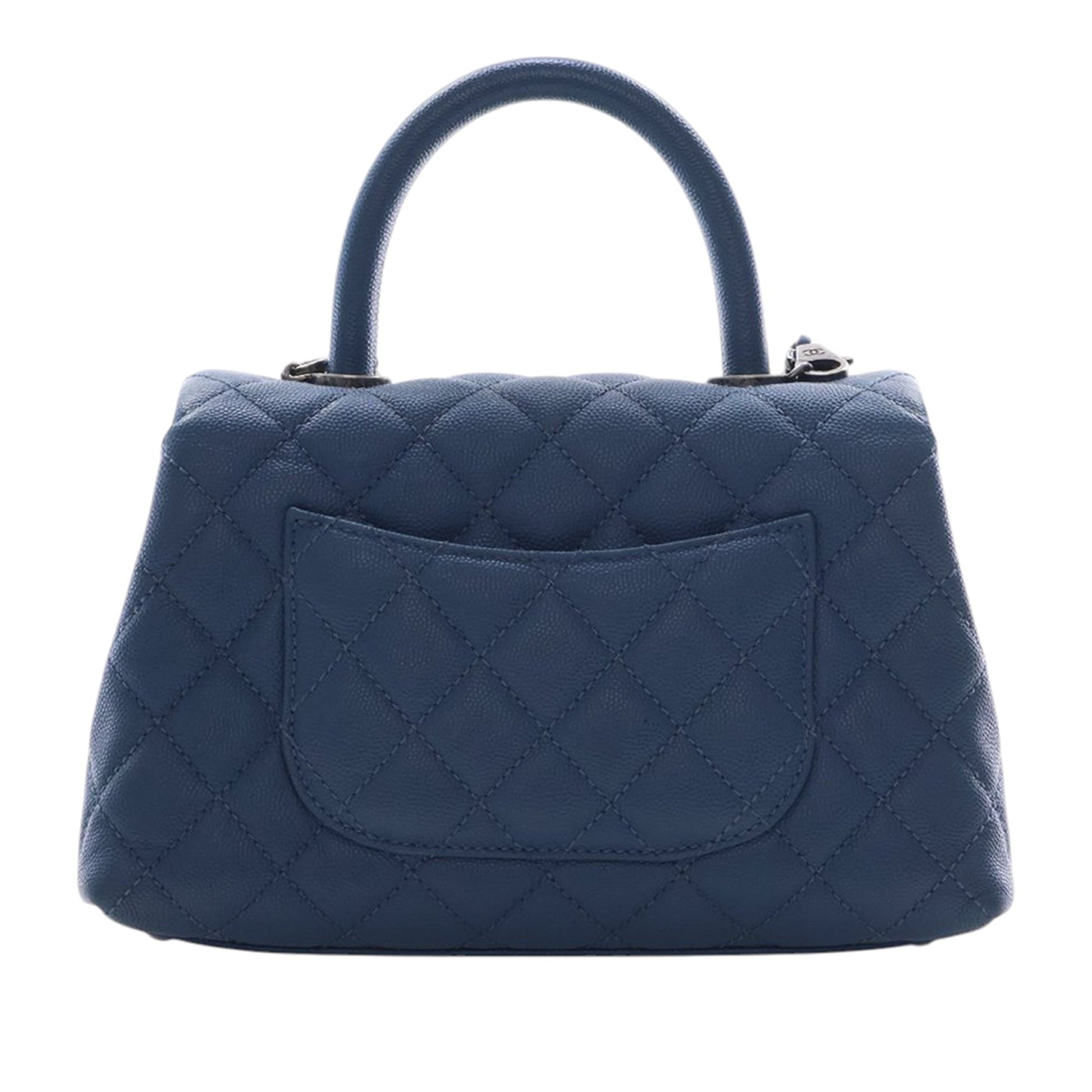 Chanel Mini Quilted Caviar Coco Top Handle Bag