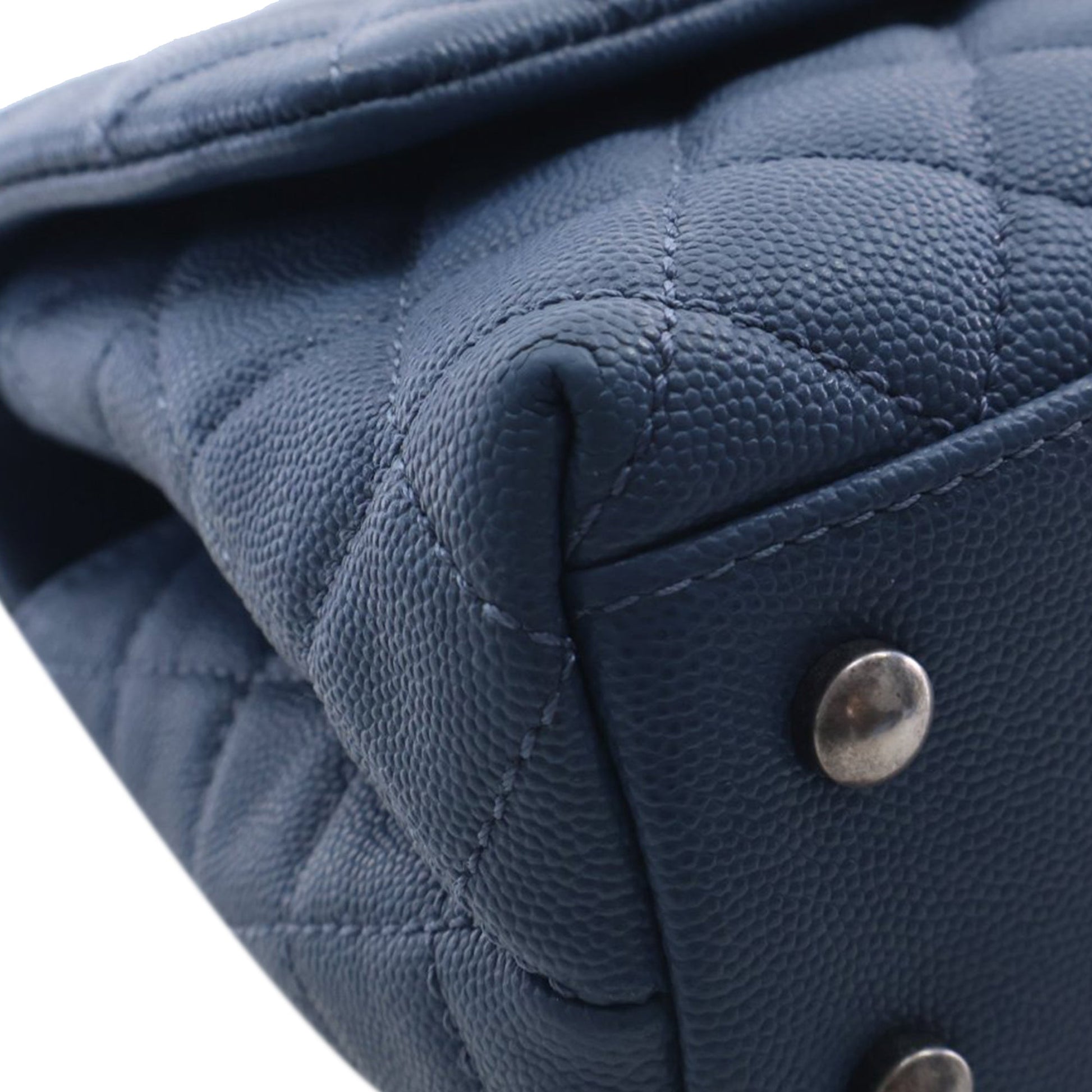 Chanel Mini Quilted Caviar Coco Top Handle Bag