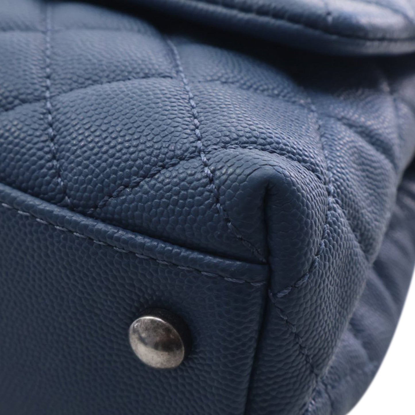 Chanel Mini Quilted Caviar Coco Top Handle Bag