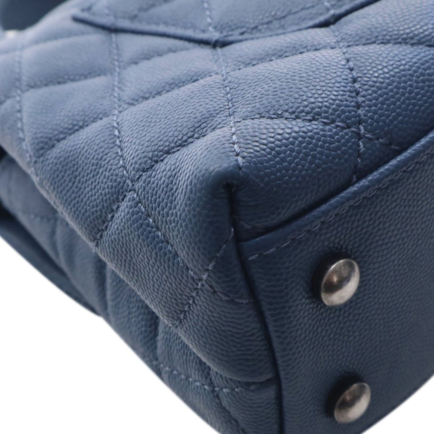 Chanel Mini Quilted Caviar Coco Top Handle Bag