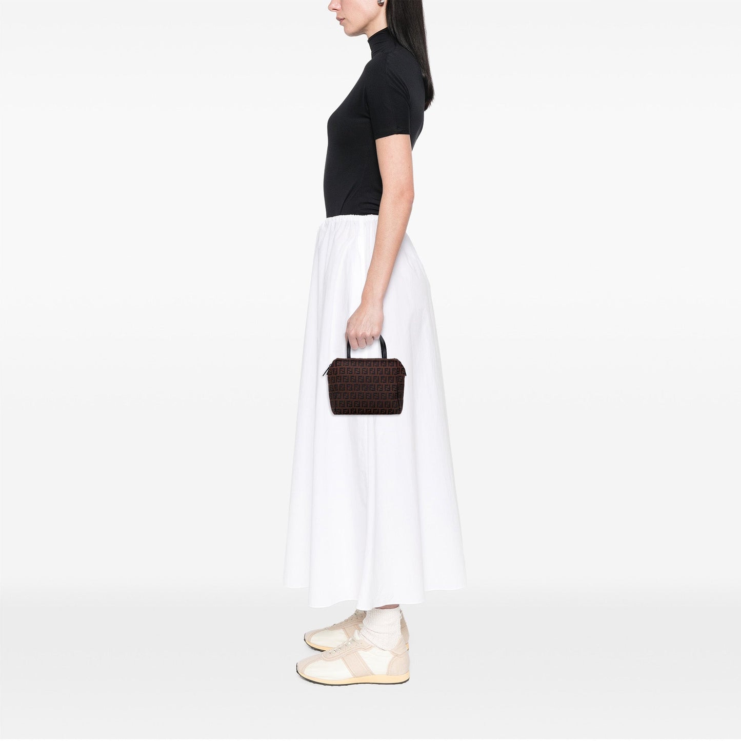 Fendi Mini Zucchino Canvas Handbag