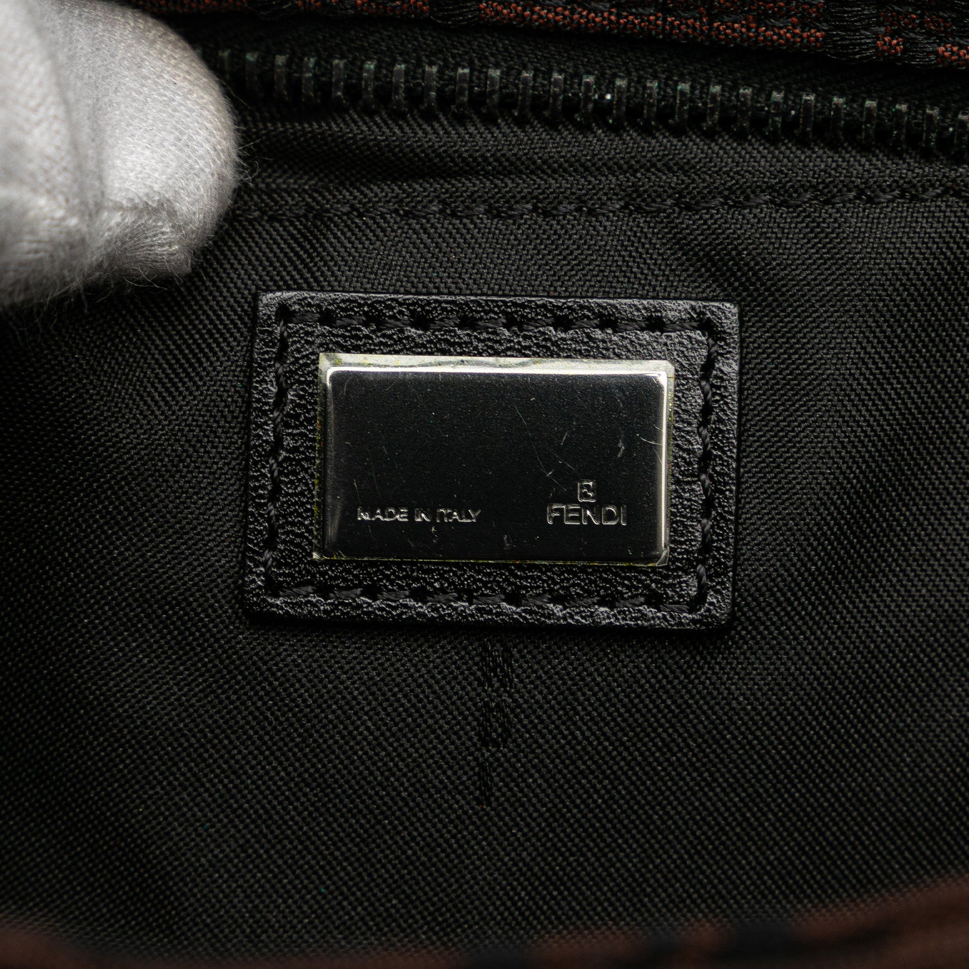 Fendi Mini Zucchino Canvas Handbag