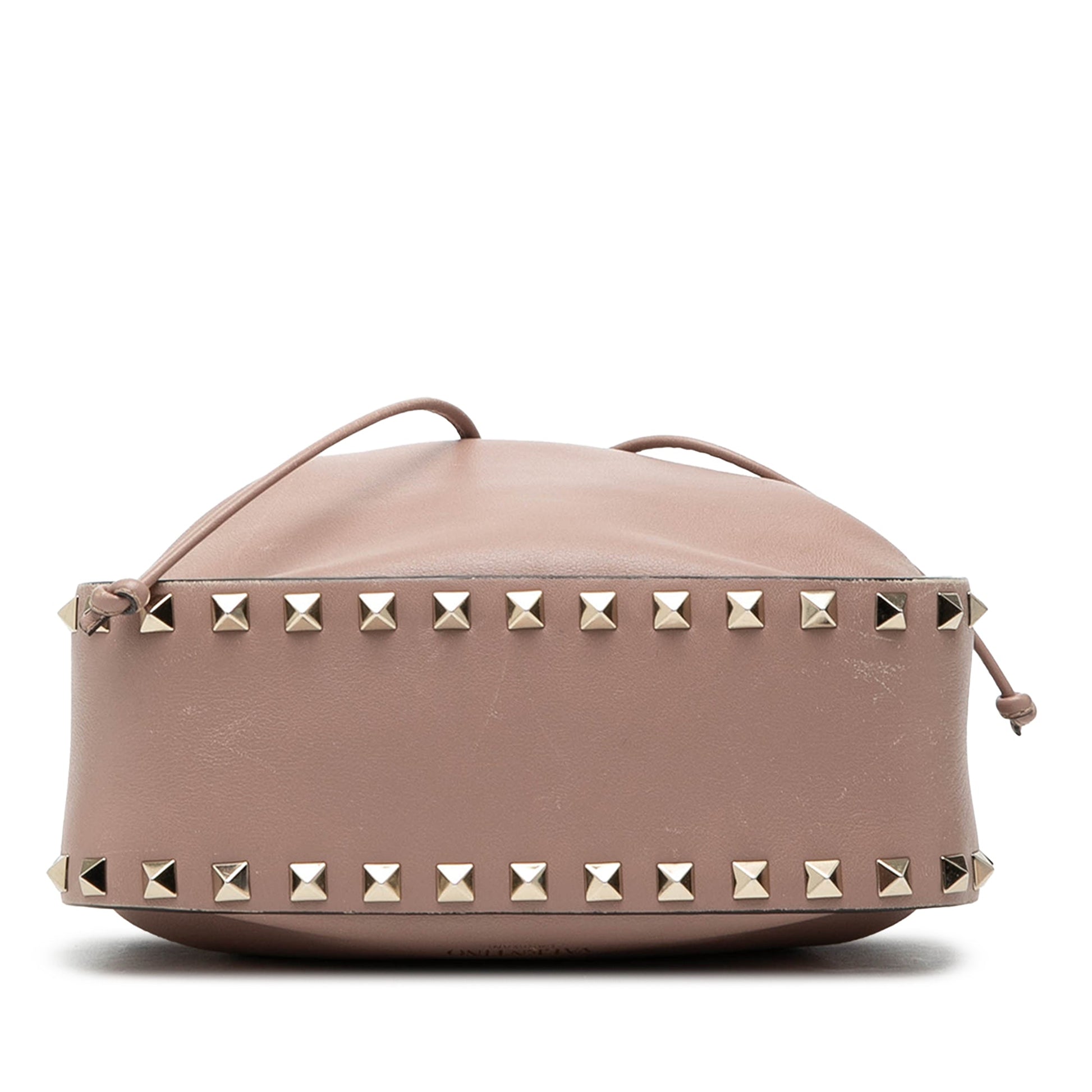 Valentino Small Leather Rockstud Bucket Bag