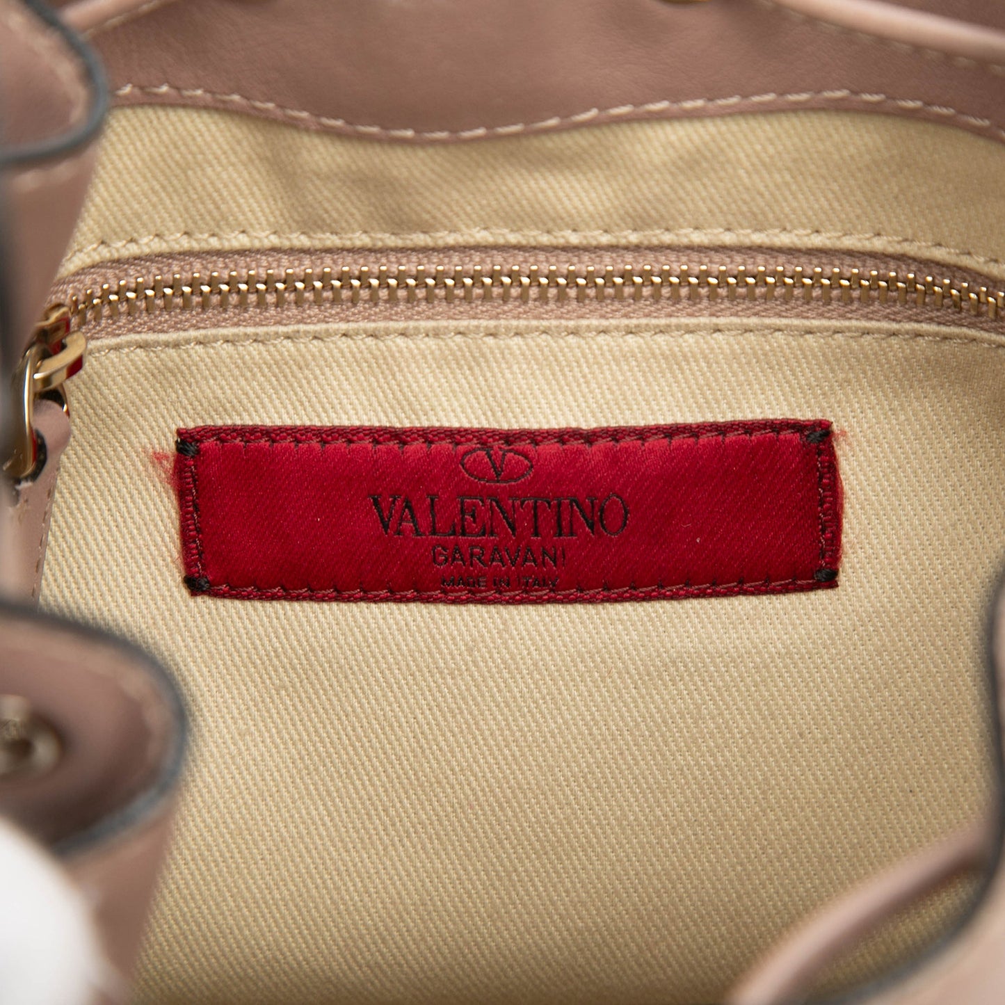 Valentino Small Leather Rockstud Bucket Bag