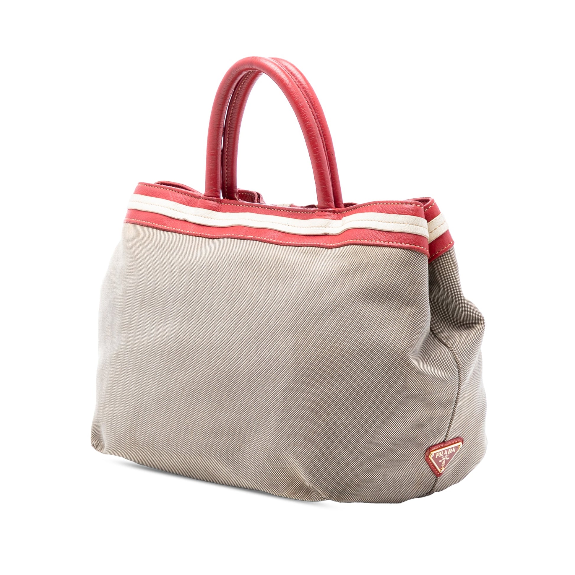 Prada Canvas Canapa Logo Tote