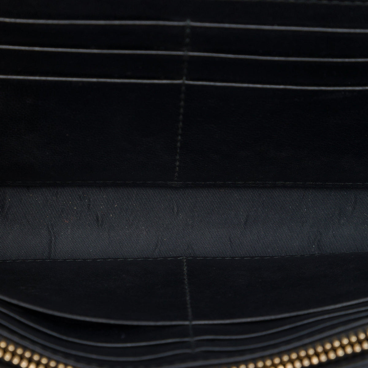 Dior Patent and Lambskin Cannage Lady Dior Wallet On Chain — Black