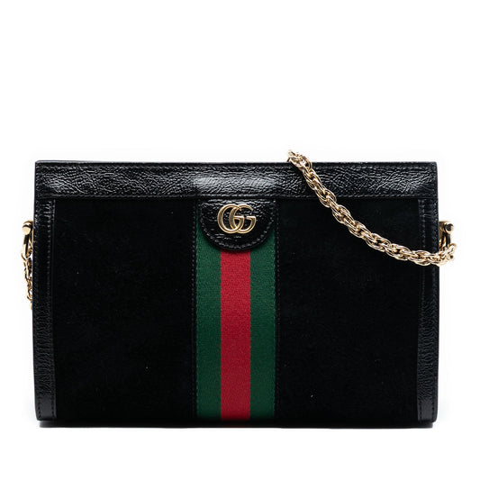 Gucci Small Suede Ophidia Chain Crossbody