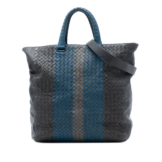Bottega Veneta Tricolor Nappa Intrecciato Convertible Tote