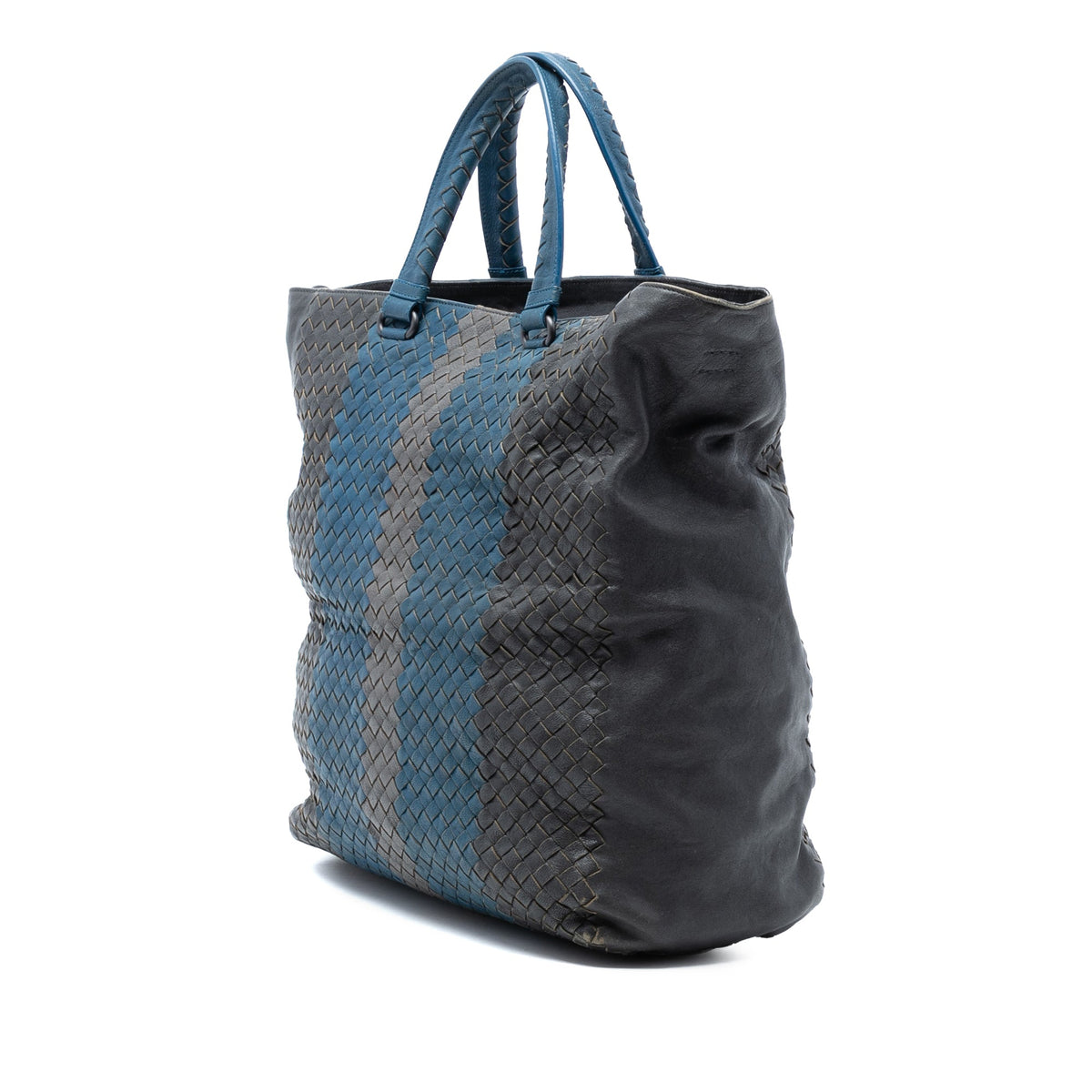 Bottega Veneta Tricolor Nappa Intrecciato Convertible Tote