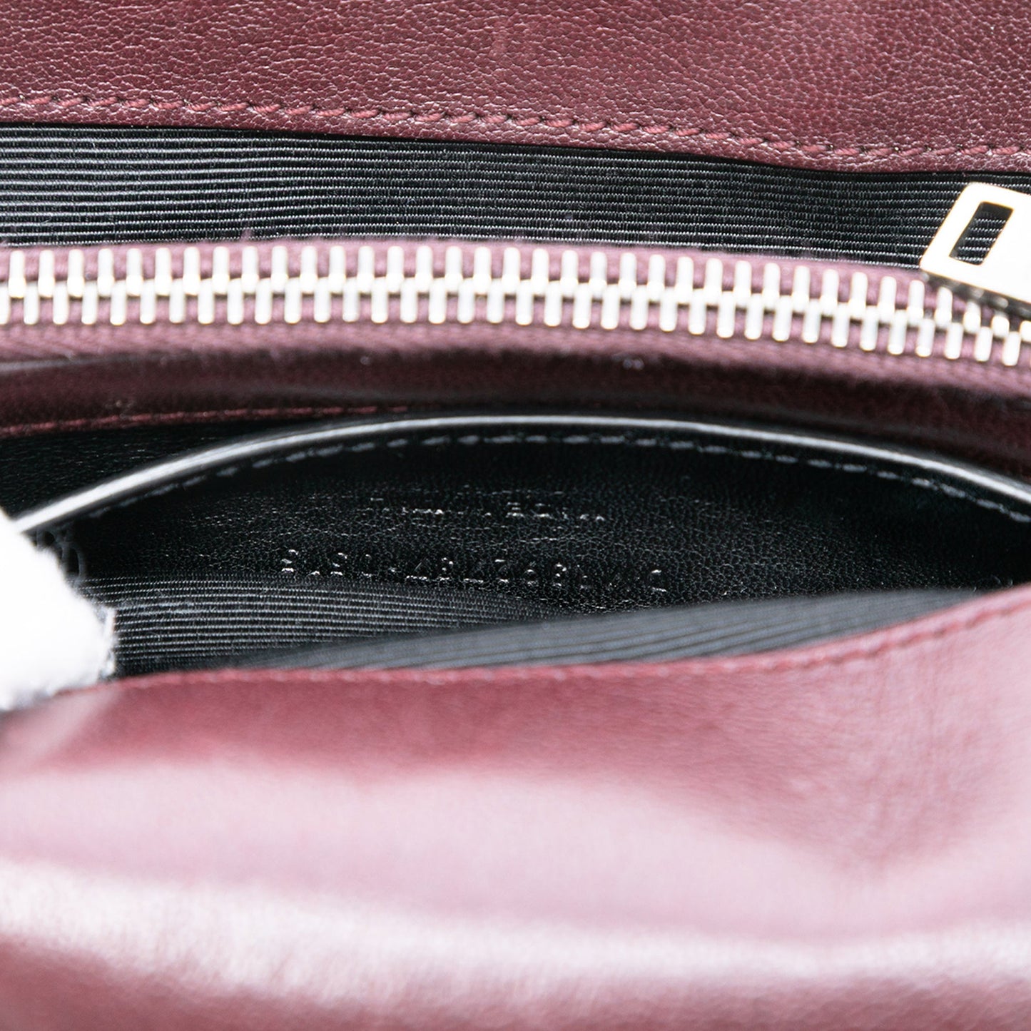 Saint Laurent Medium Quilted Chevron Sheepskin College Satchel