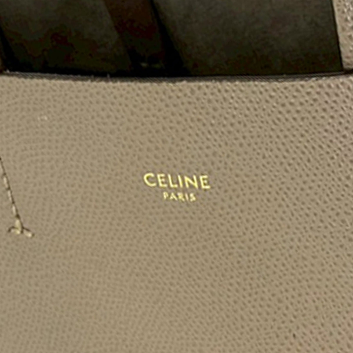 Celine Small Grained Calfskin Vertical Cabas Satchel