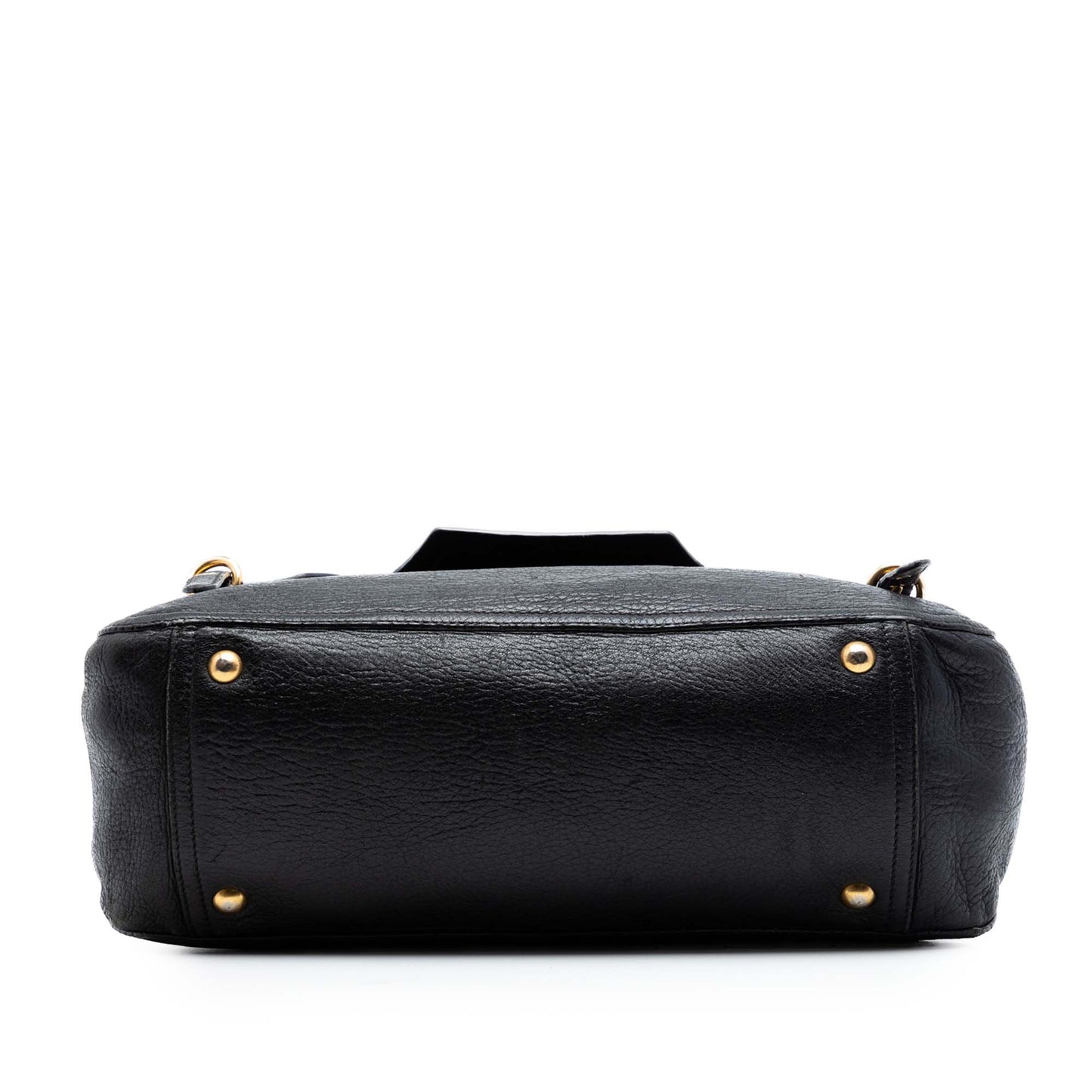 Miu Miu Cervo Deerskin Buckles East West Satchel