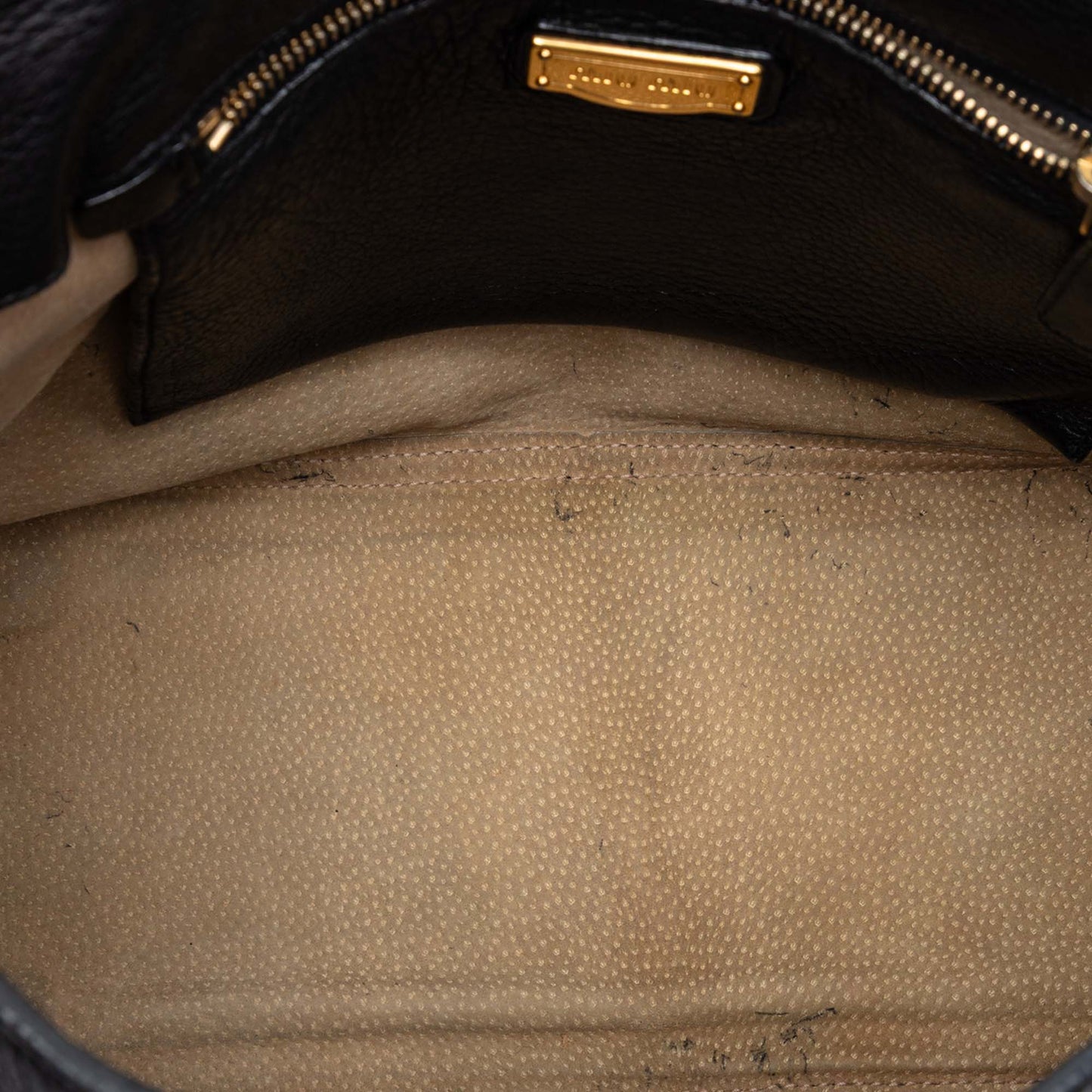 Miu Miu Cervo Deerskin Buckles East West Satchel