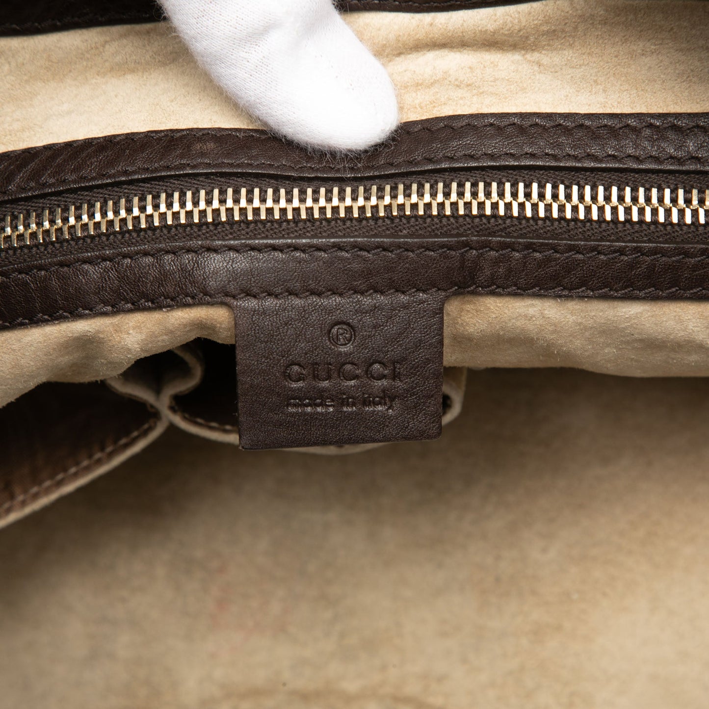 Gucci Calfskin Half Moon Hobo