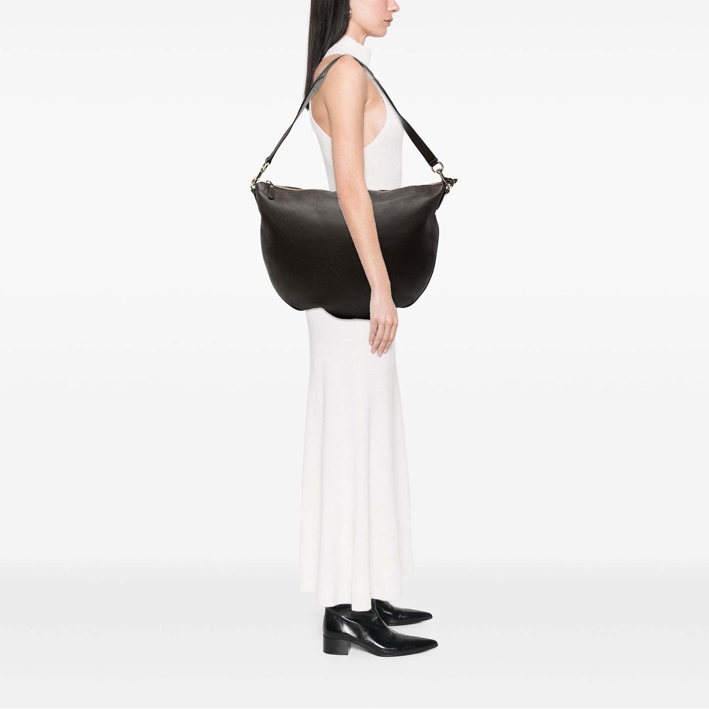 Gucci Calfskin Half Moon Hobo