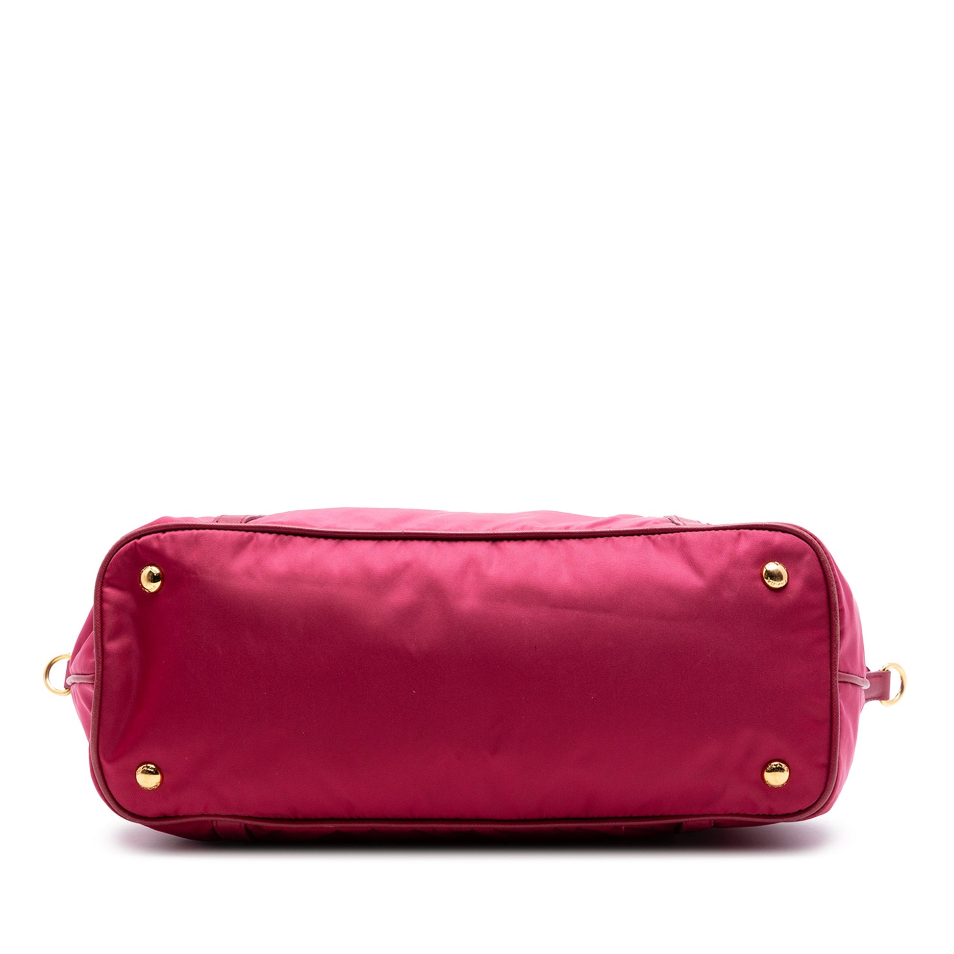 Prada Saffiano Trimmed Tessuto Satchel