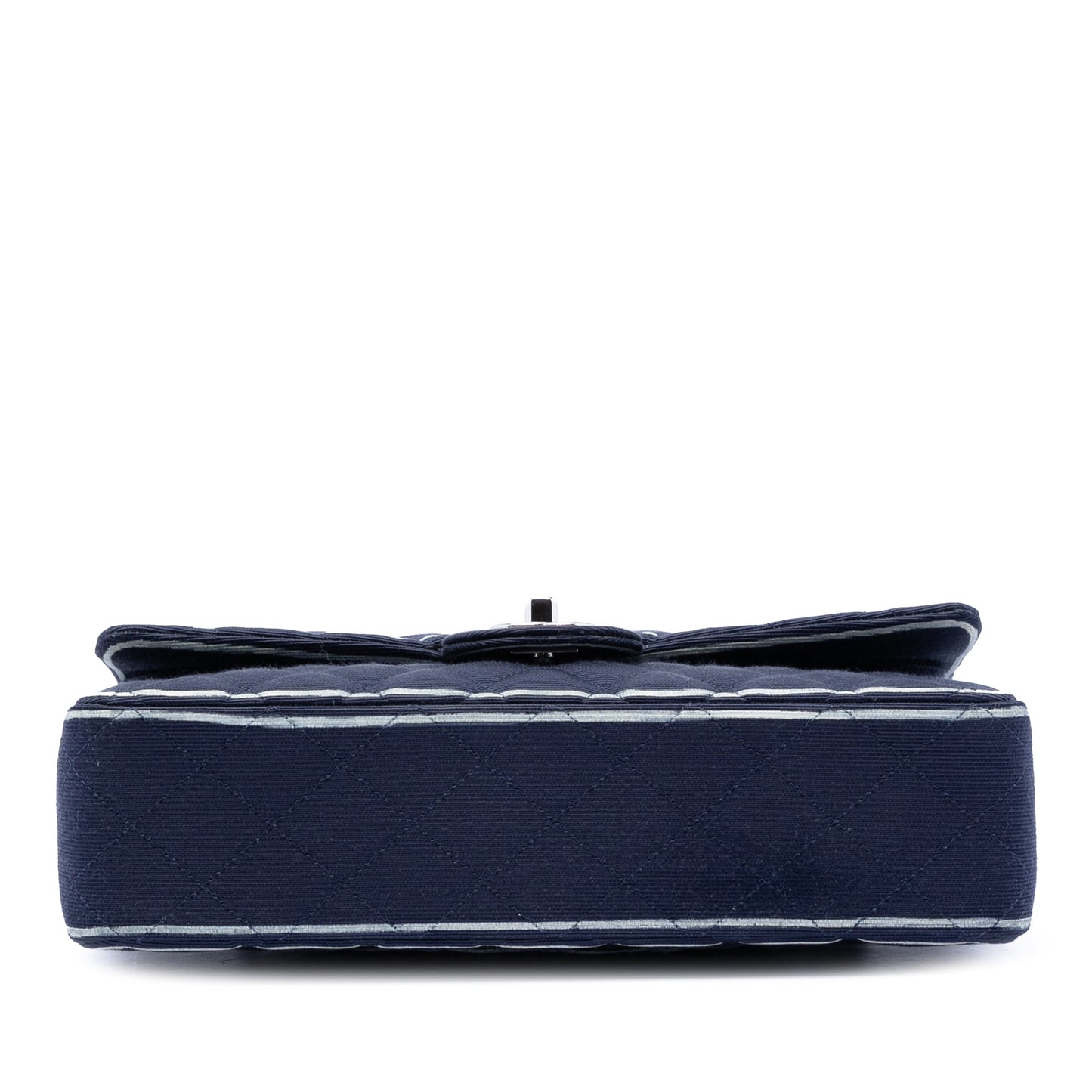 Chanel Medium Classic Printed Grosgrain Double Flap
