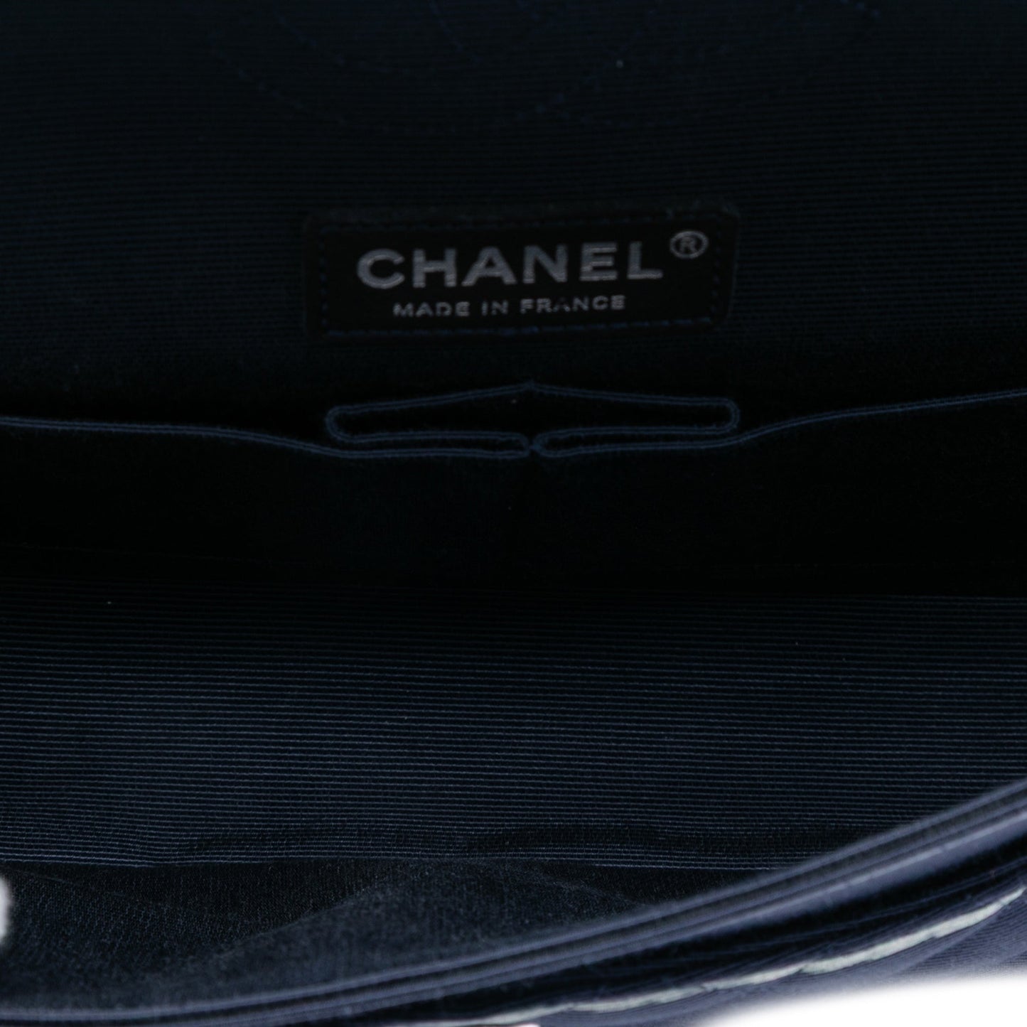 Chanel Medium Classic Printed Grosgrain Double Flap