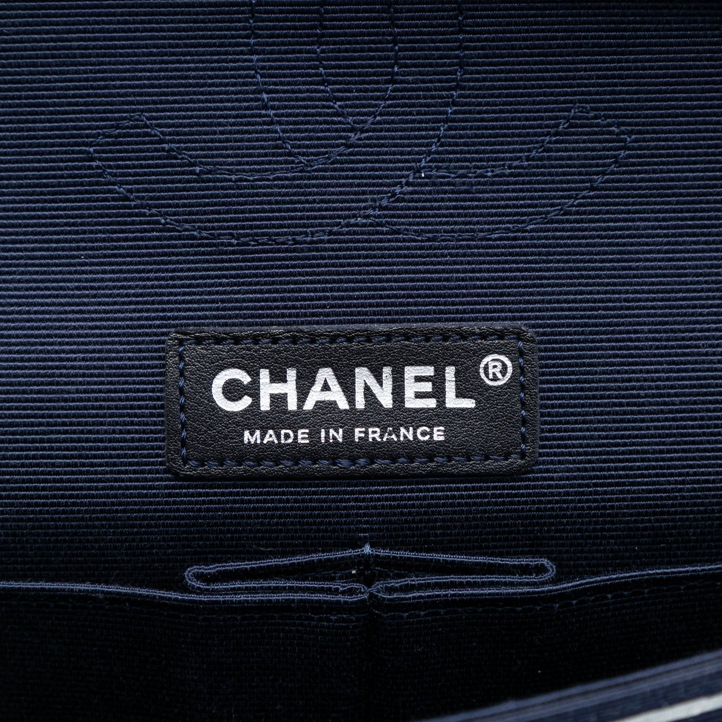 Chanel Medium Classic Printed Grosgrain Double Flap