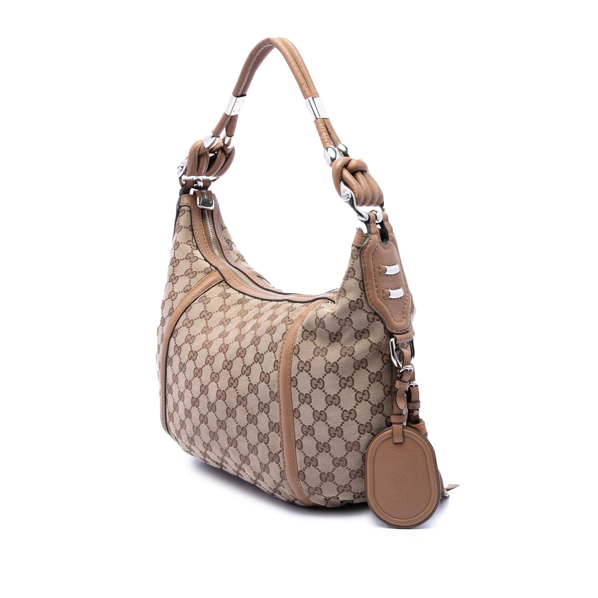 Gucci GG Canvas Techno Horsebit Hobo