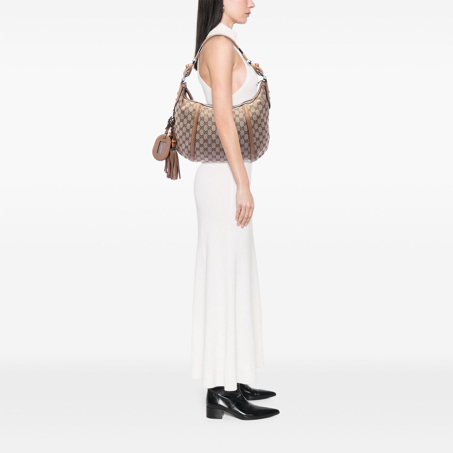 Gucci GG Canvas Techno Horsebit Hobo