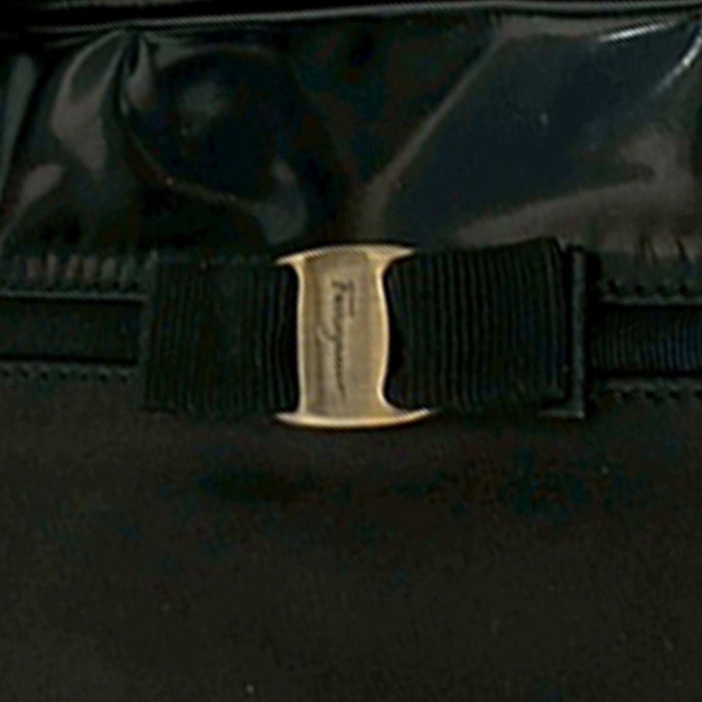 Ferragamo Leather Vara Bow Shoulder Bag