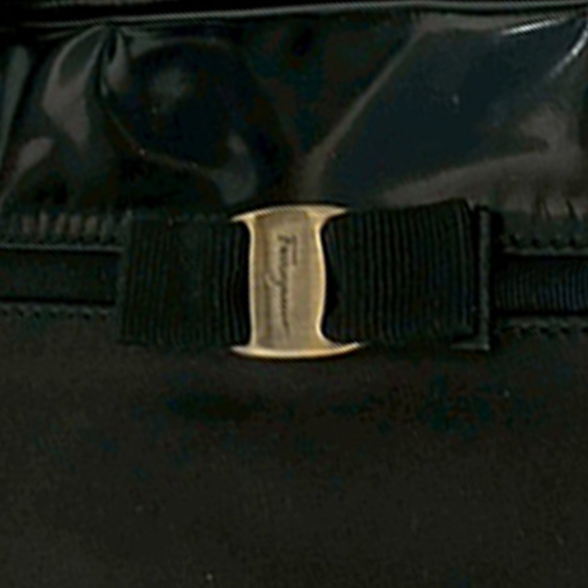 Ferragamo Leather Vara Bow Shoulder Bag