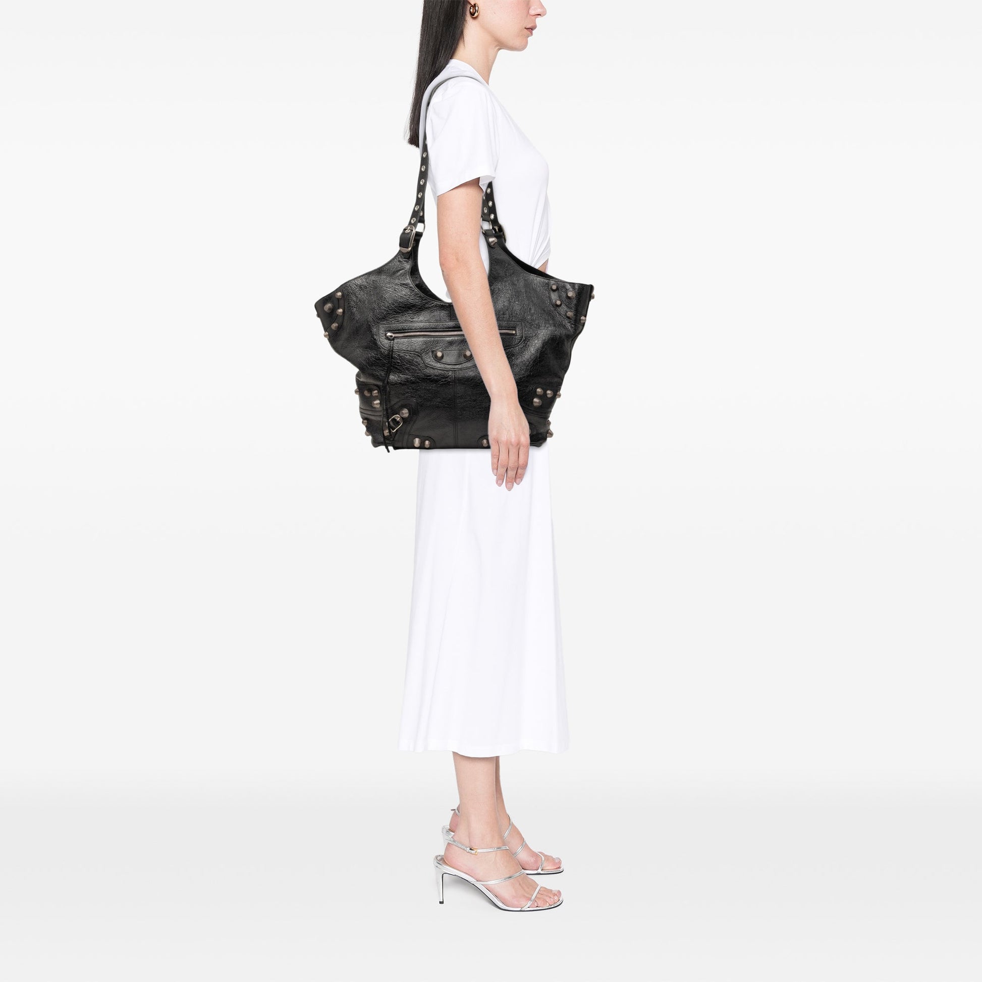 Balenciaga Medium Arena Lambskin Le Cagole Carry All Tote