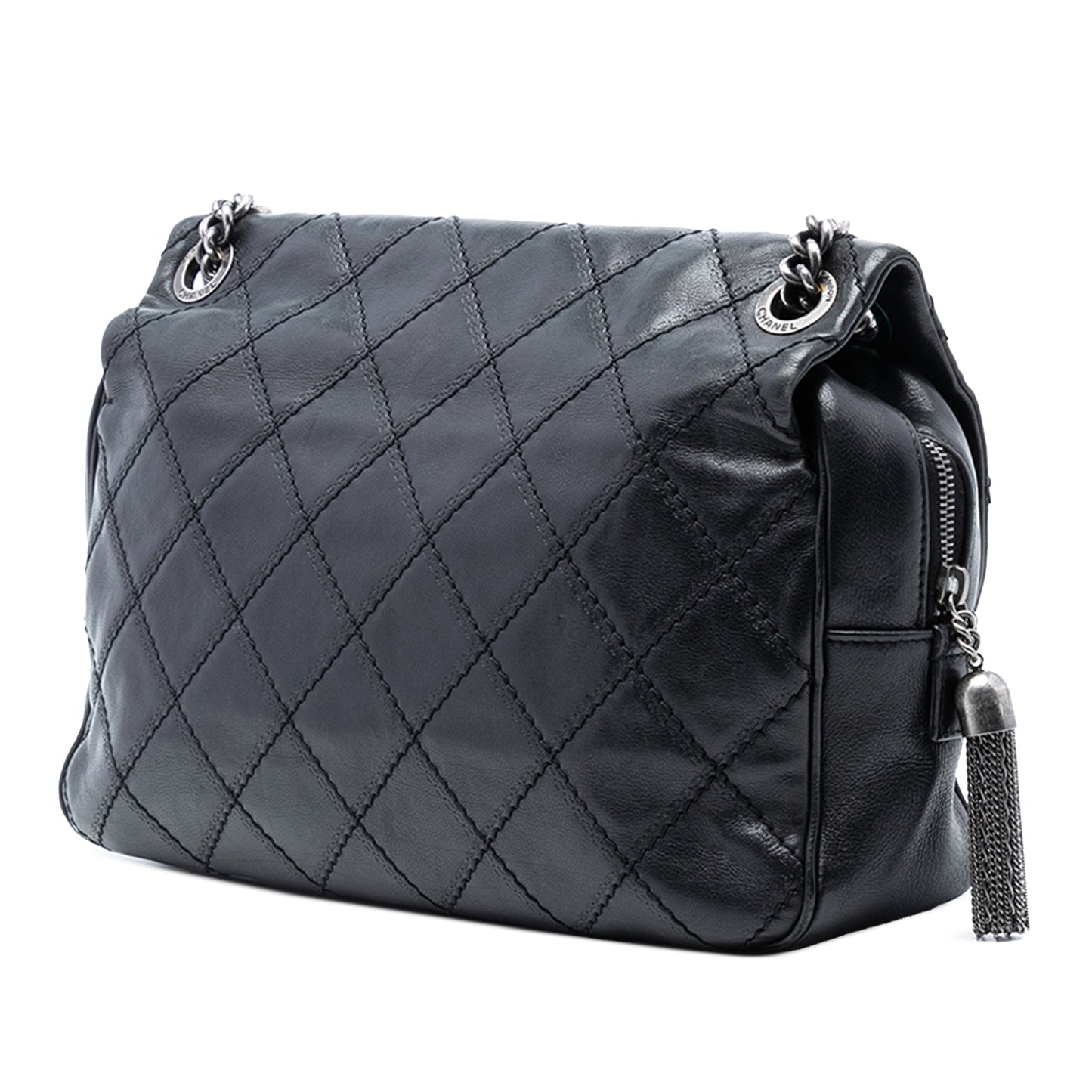 Chanel Paris Edinburgh Jumbo Quilted Calfskin Coco Sporran Flap