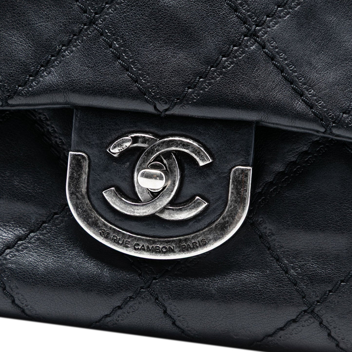 Chanel Paris Edinburgh Jumbo Quilted Calfskin Coco Sporran Flap