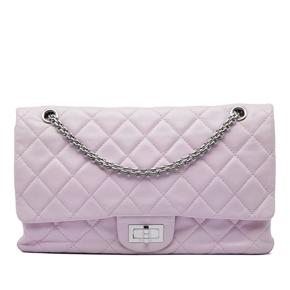 Chanel Quilted Lambskin Reissue 2.55 Double Flap 227 — Purple