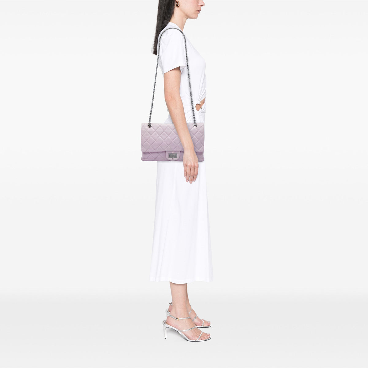 Chanel Quilted Lambskin Reissue 2.55 Double Flap 227 — Purple