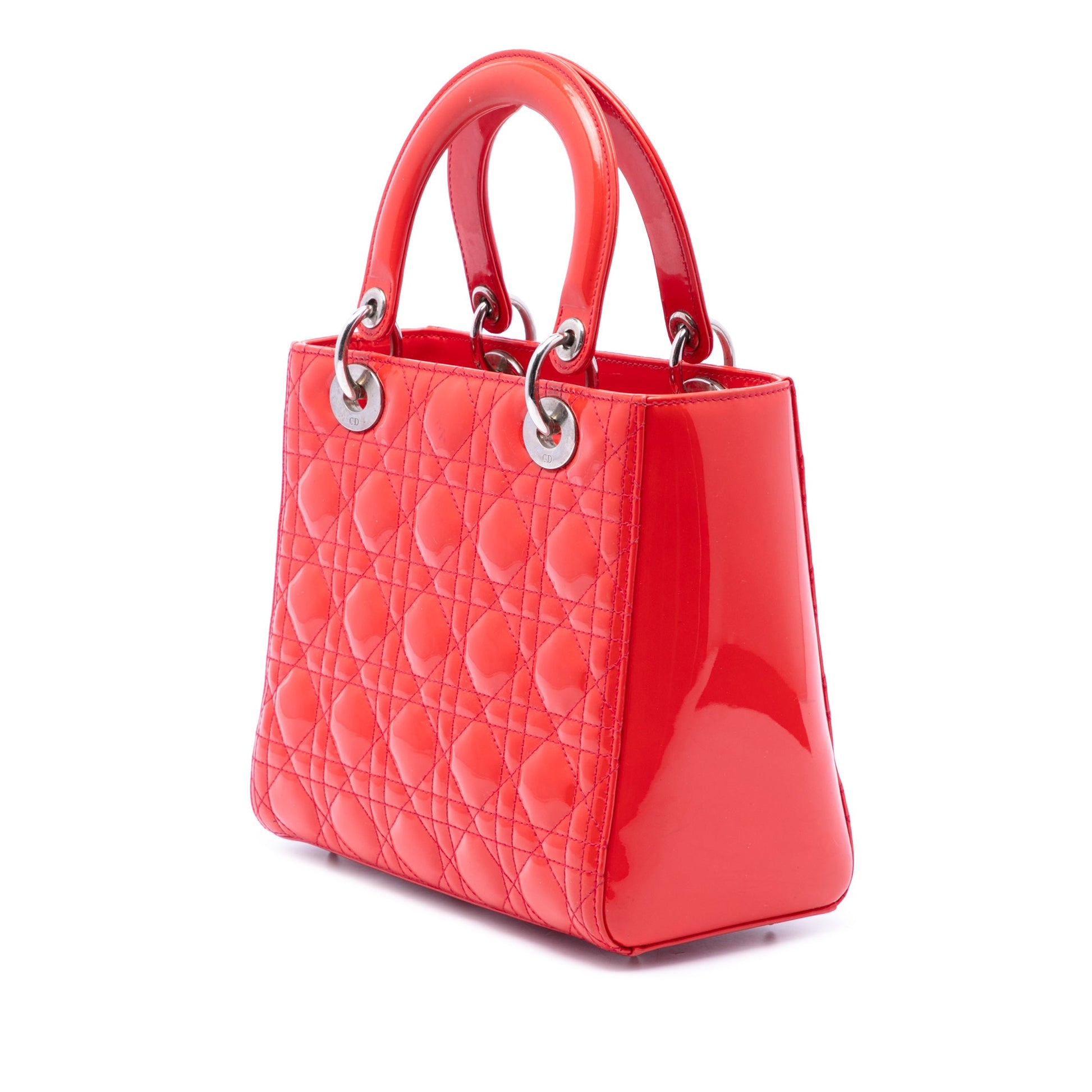 Dior Medium Patent Cannage Lady Dior