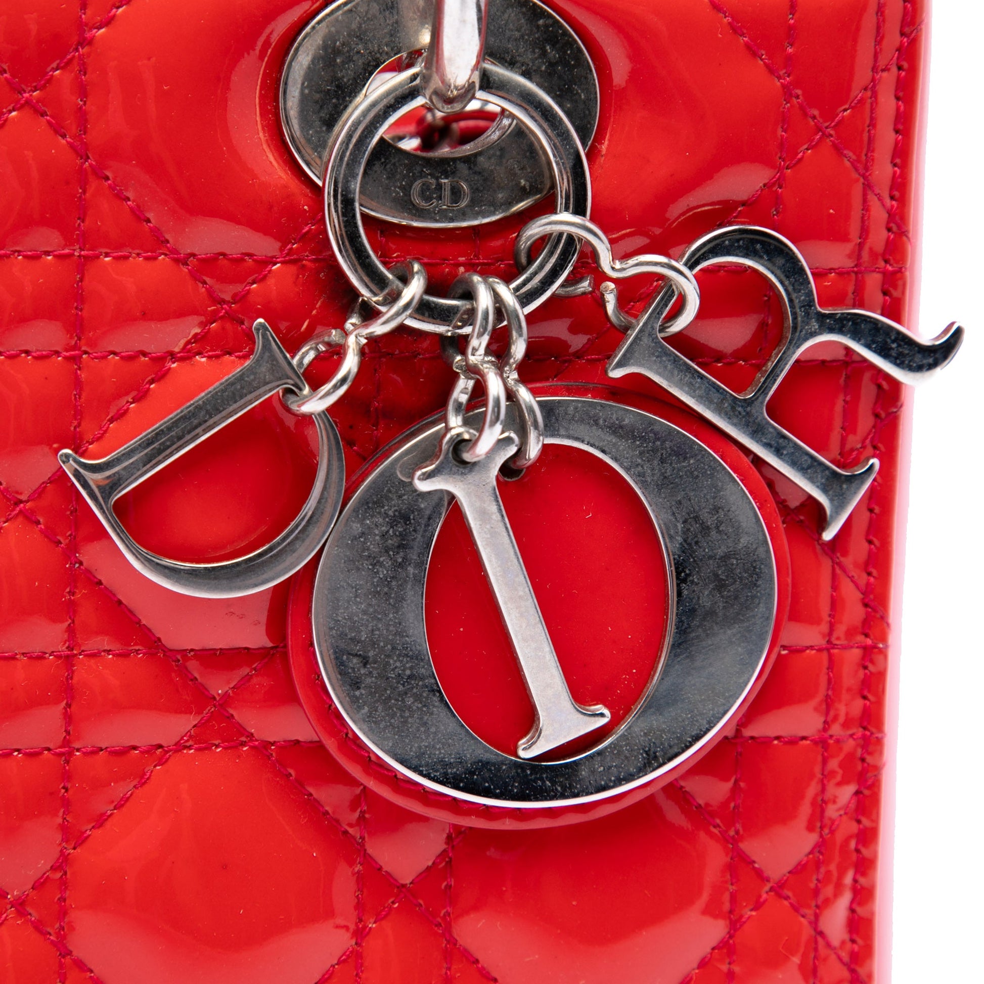 Dior Medium Patent Cannage Lady Dior