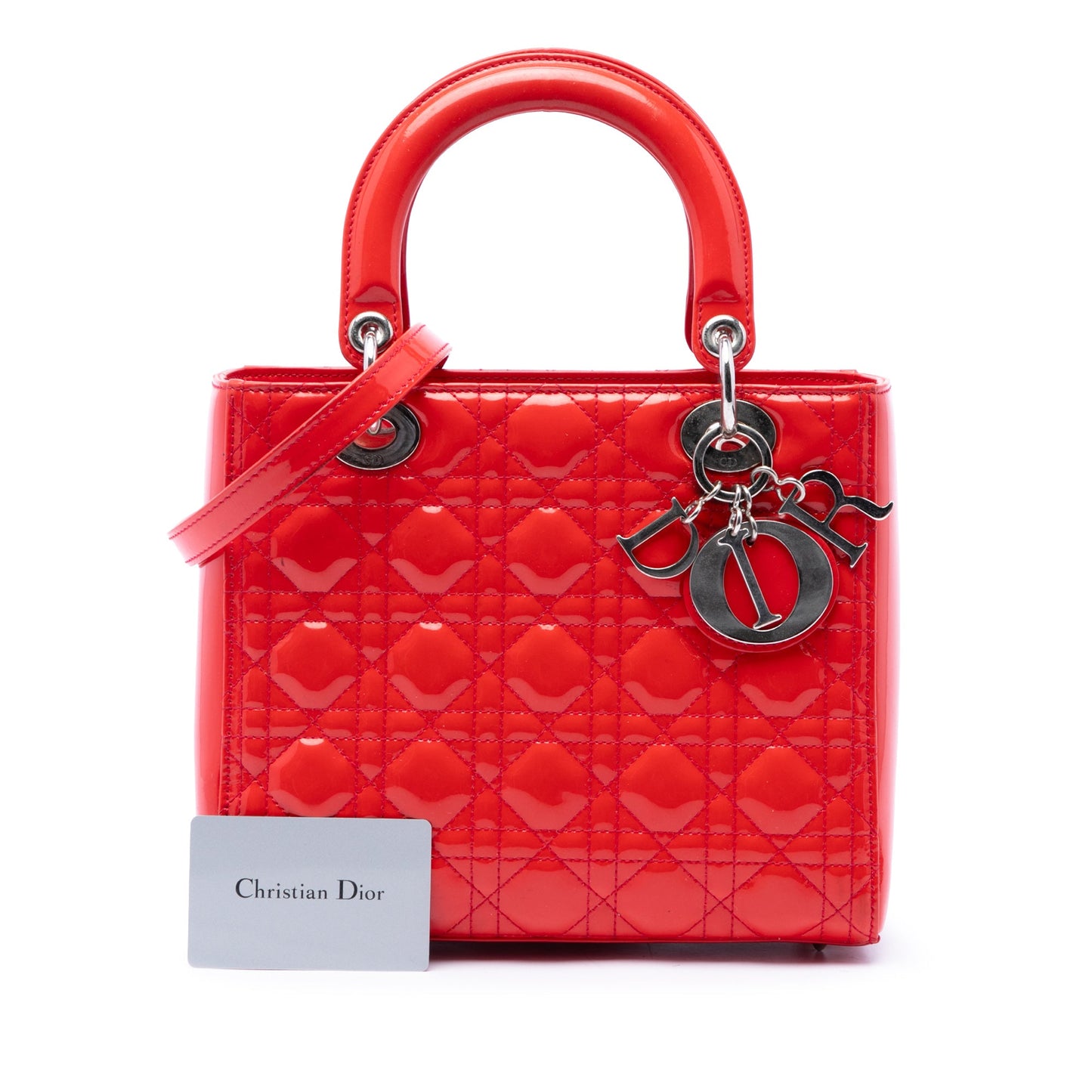 Dior Medium Patent Cannage Lady Dior