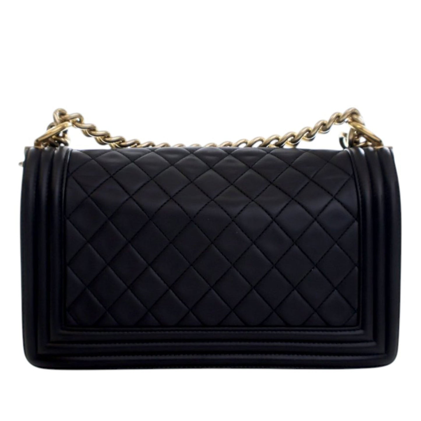 Chanel Old Medium Quilted Lambskin Boy Flap