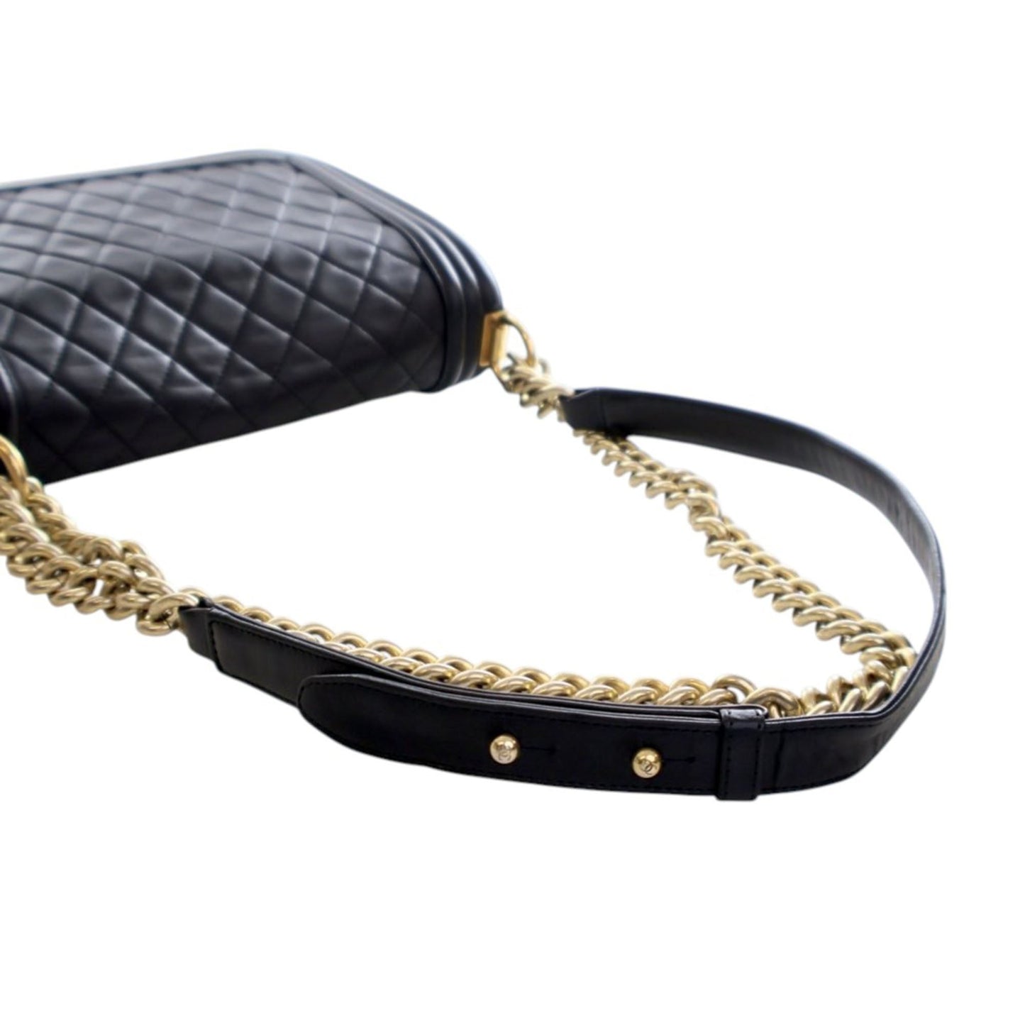 Chanel Old Medium Quilted Lambskin Boy Flap