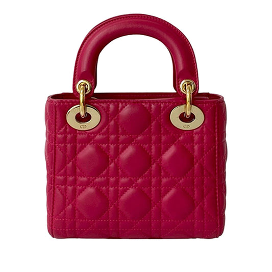 Dior Mini Lambskin Cannage Lady Dior