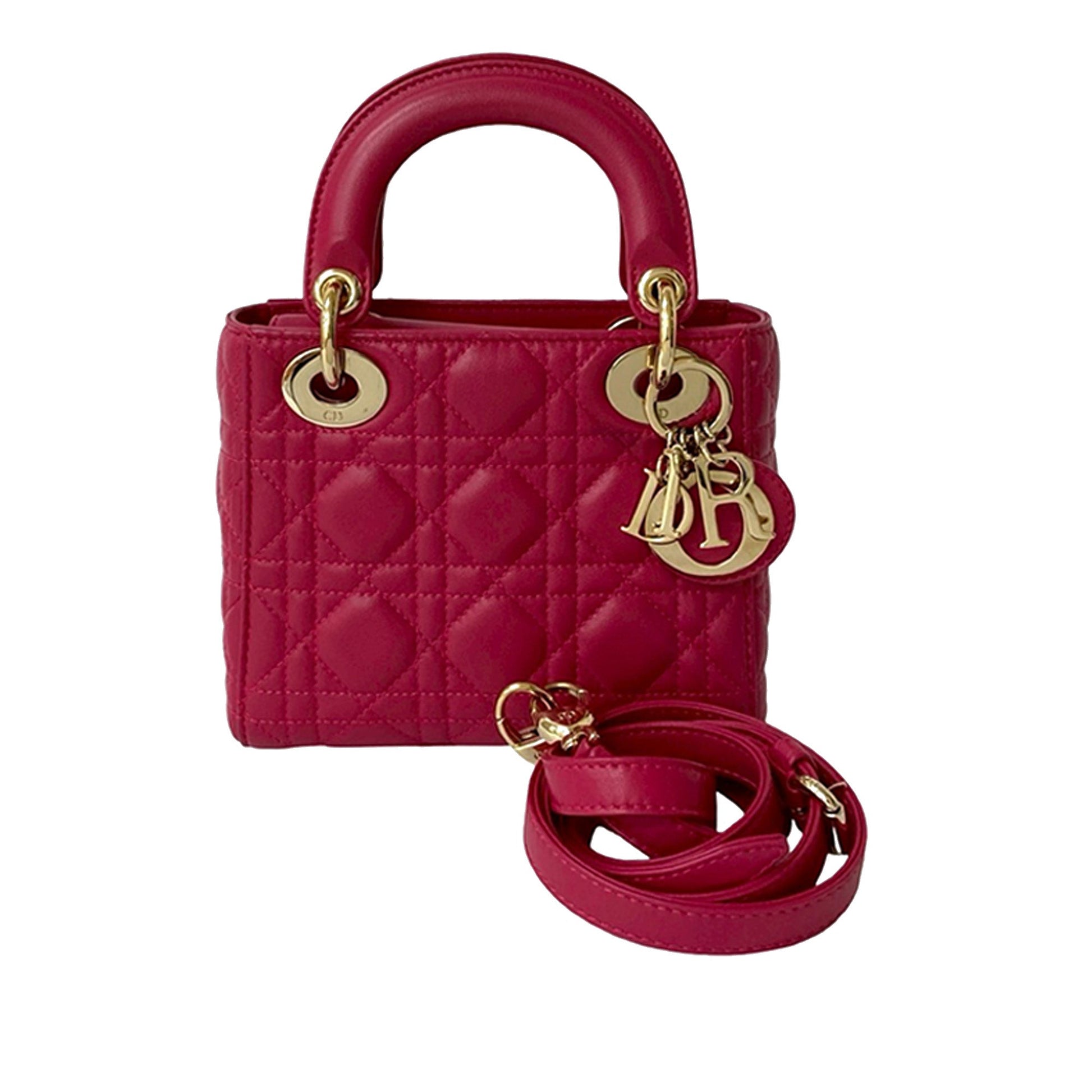 Dior Mini Lambskin Cannage Lady Dior